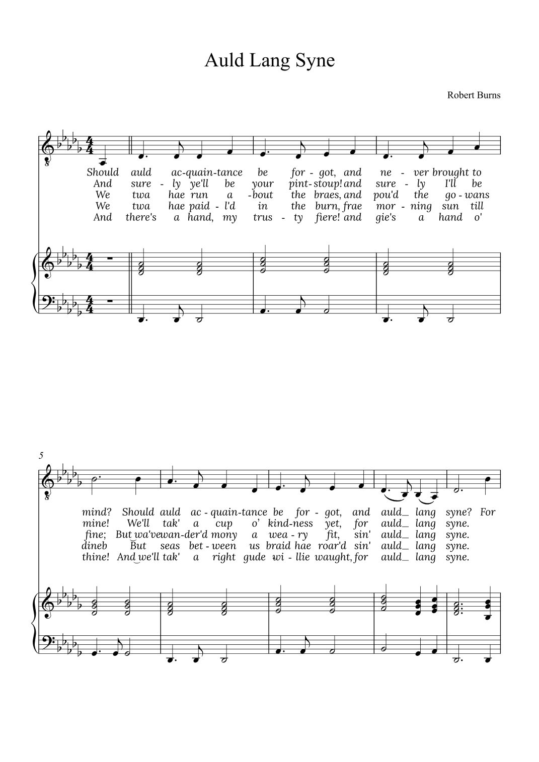 Auld Lang Syne (arr. Alex Nunes Rodrigues)