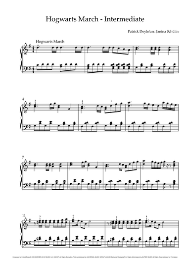 Hogwarts' March (arr. Janina Schülin)