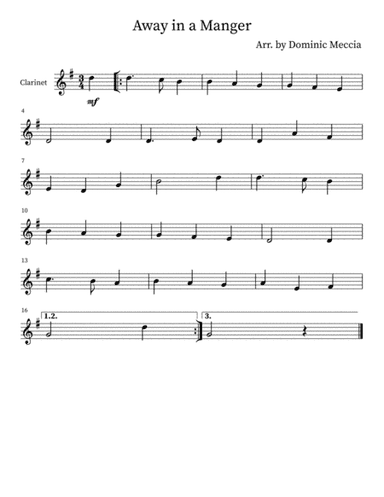 Away In A Manger (arr. Dominic Meccia)