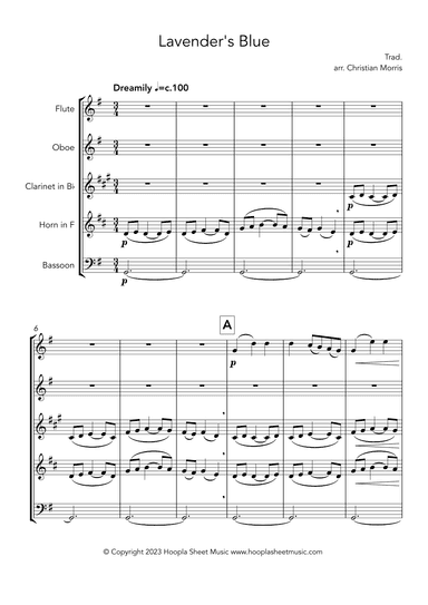 Lavender's Blue (arr. Christian Morris)