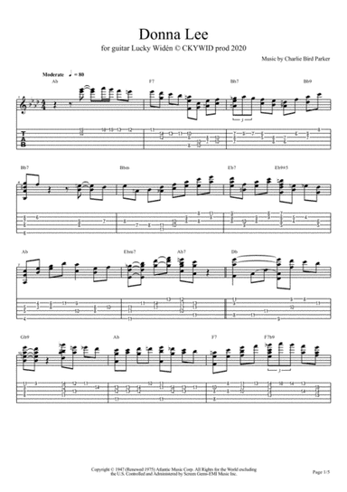 Donna Lee (arr. Lucky Widén)