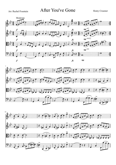After You've Gone (arr. Rachel Fountain)