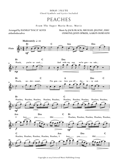 Peaches (arr. Danilo "Daca" Alves)