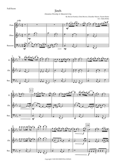 Jireh (arr. Fabio Britto)