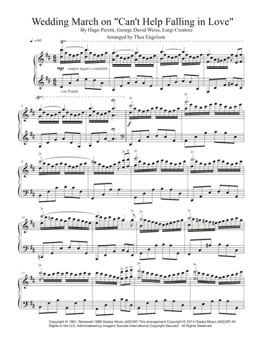 Can't Help Falling In Love (arr. Thea Engelson)