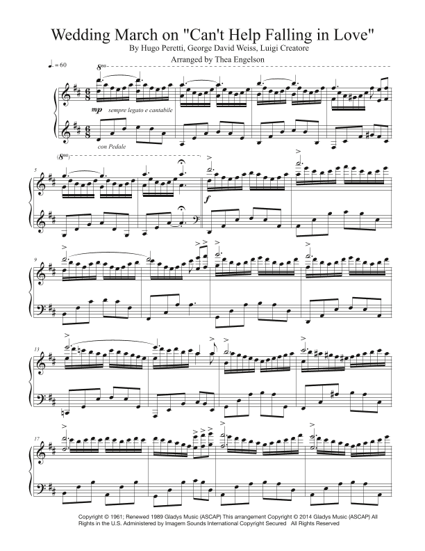 Can't Help Falling In Love (arr. Thea Engelson)