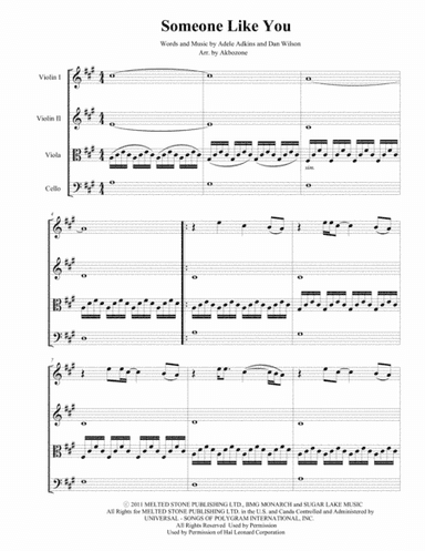 Someone Like You (arr. John Kim)