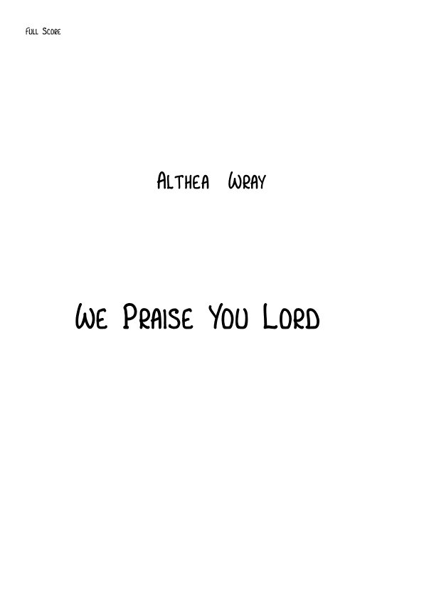 We praise you Lord