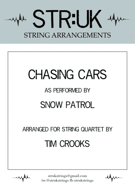 Chasing Cars (arr. Tim Crooks)