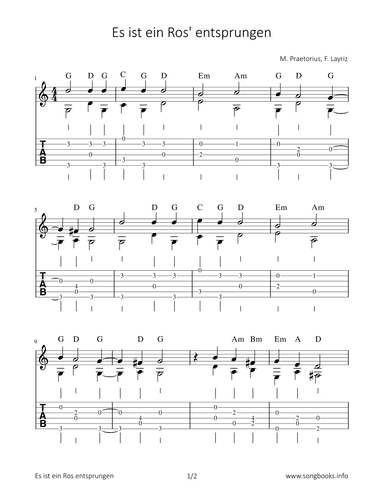 Es ist ein Ros‘ entsprungen (arr. Bettina Schipp)