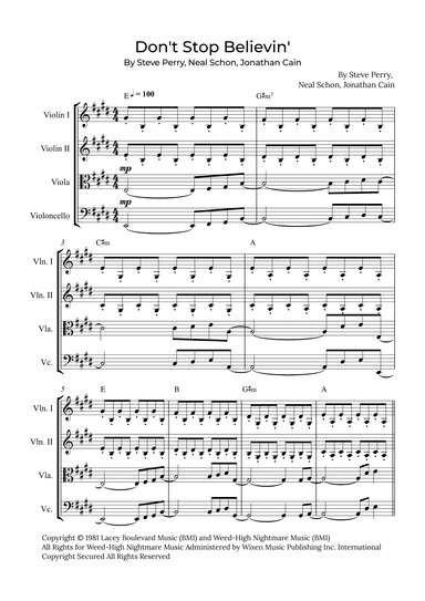 Don't Stop Believin' (arr. Alex Nunes Rodrigues)
