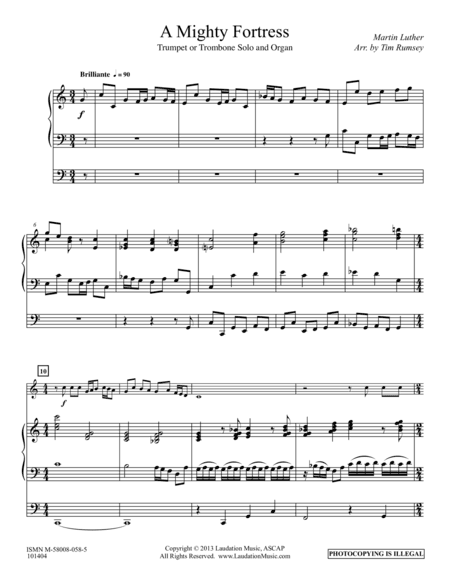 A Mighty Fortress (arr. Tim Rumsey)
