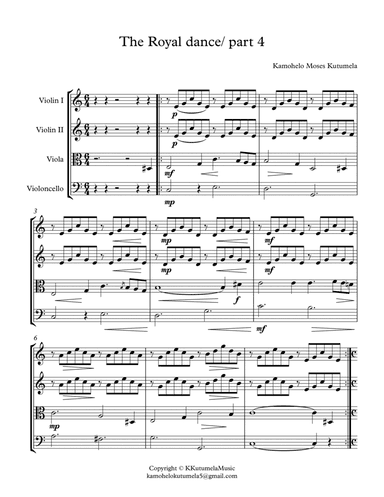 The Royal dance(string quartet