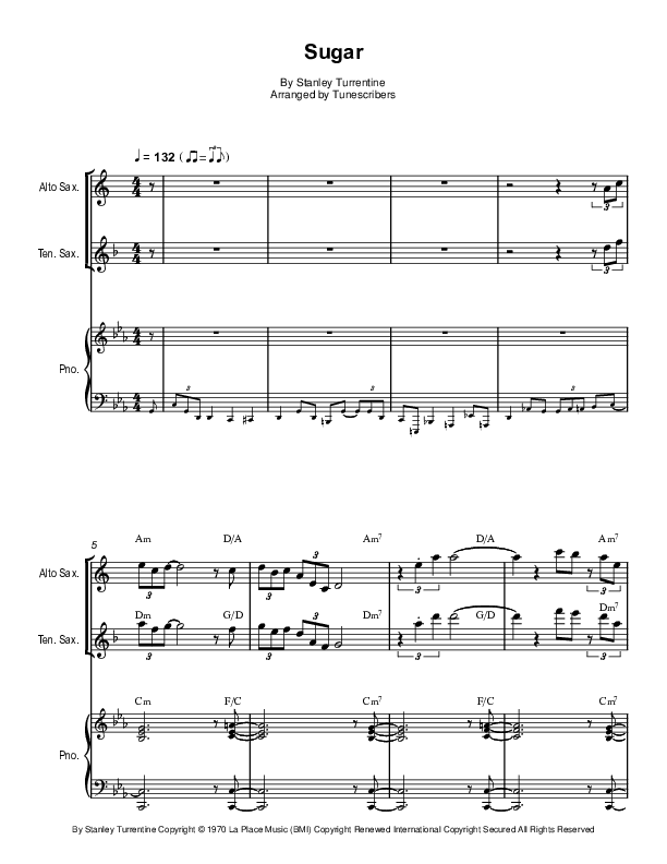 Sugar (arr. Tunescribers)