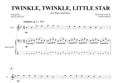 Twinkle Twinkle Little Star (arr. Art.o Artaud)