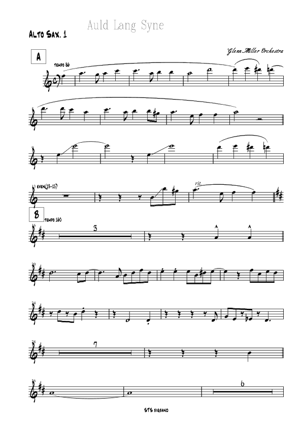 Auld Lang Syne (arr. Glenn Miller Orchestra)