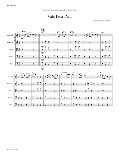 Vals Pica Pica (arr. John Perdue)