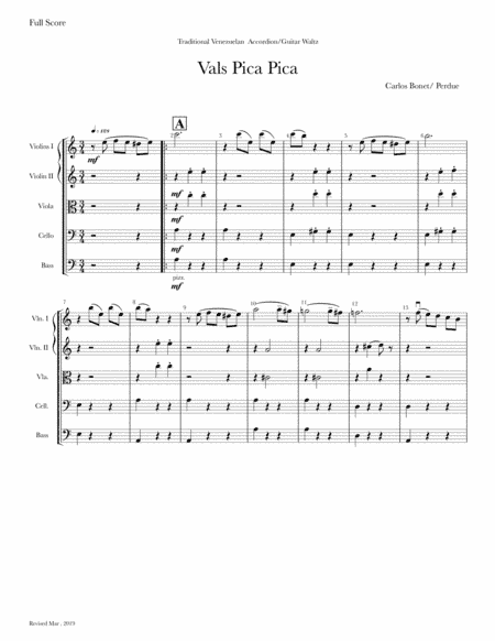 Vals Pica Pica (arr. John Perdue)