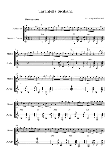Tarantella Siciliana (arr. Augusto Mazzoli)