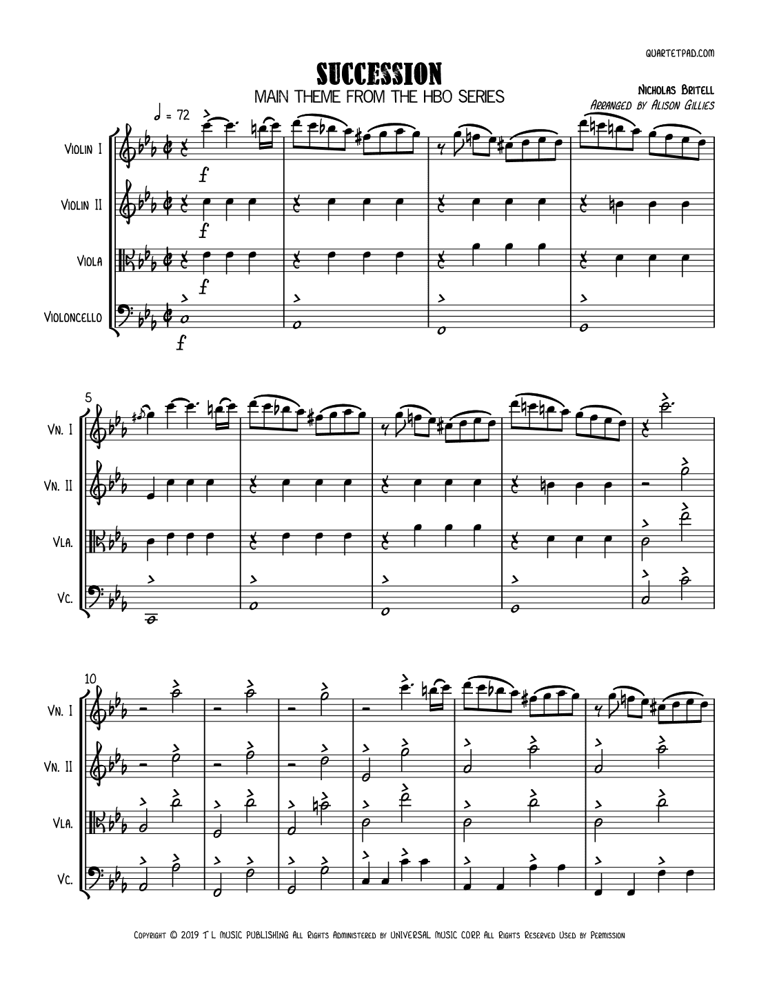 Succession Theme (arr. Alison Gillies)