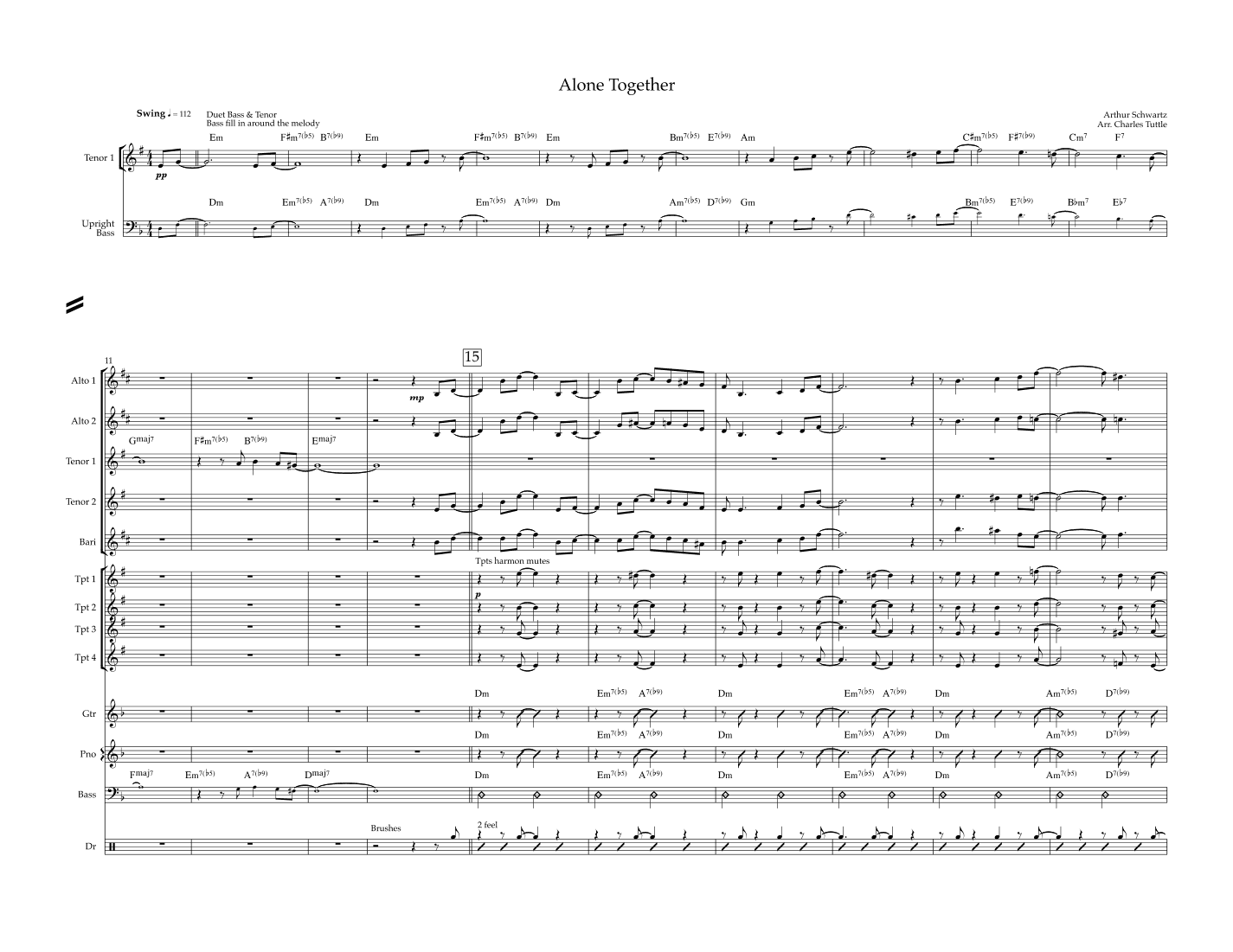 Alone Together (arr. Charles Tuttle)