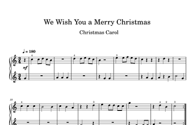 We Wish You A Merry Christmas (arr. Iryna Martynova)