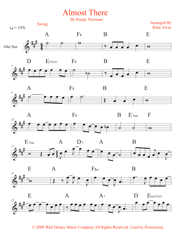 Almost There (arr. Rene Alves)