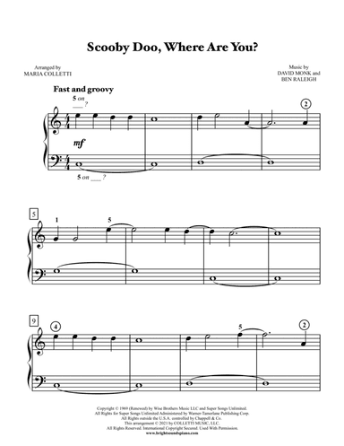 Scooby Doo, Where Are You? (arr. Maria Colletti)