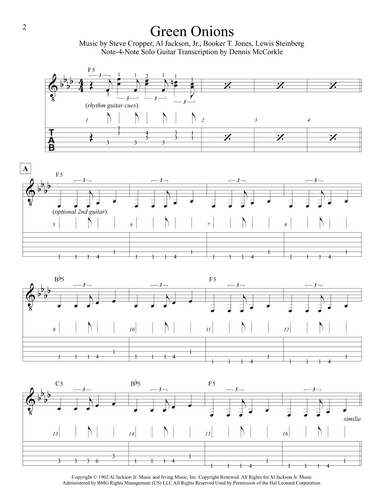 Green Onions (arr. Dennis McCorkle)