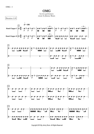 OMG (body percussion duet)