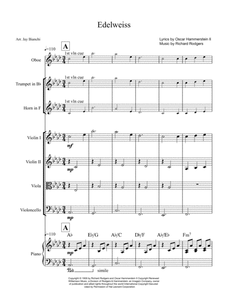 Edelweiss (arr. Jay Bianchi)