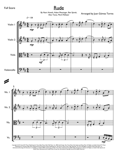 Rude (arr. Juan Gómez Torres)