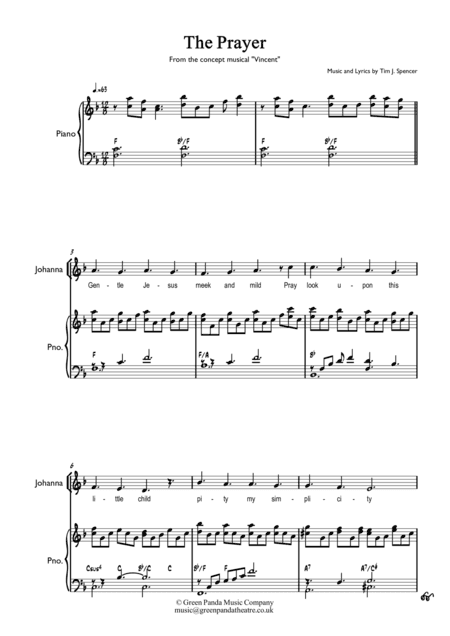 The Prayer (From the musical 'Vincent')