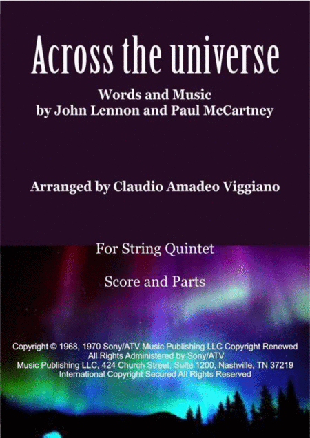 Across The Universe (arr. Claudio Amadeo Viggiano)