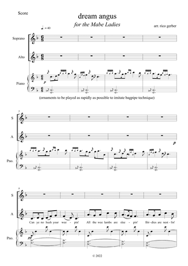 Dream Angus (arr. Rico Gerber)