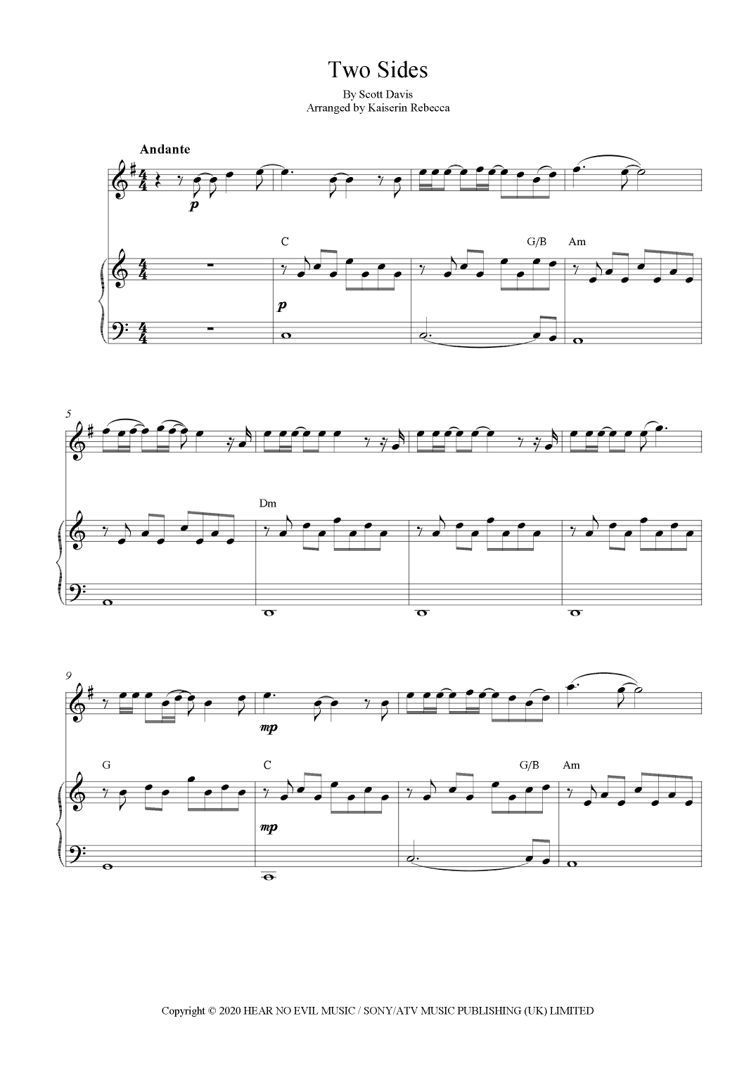 Two Sides (arr. Kaiserin Rebecca)