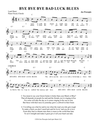 BYE BYE BYE BAD LUCK BLUES
