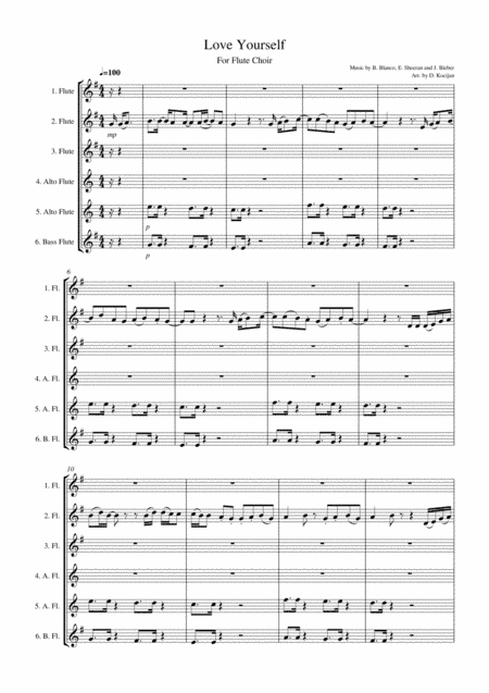 Love Yourself (arr. David Kocijan)