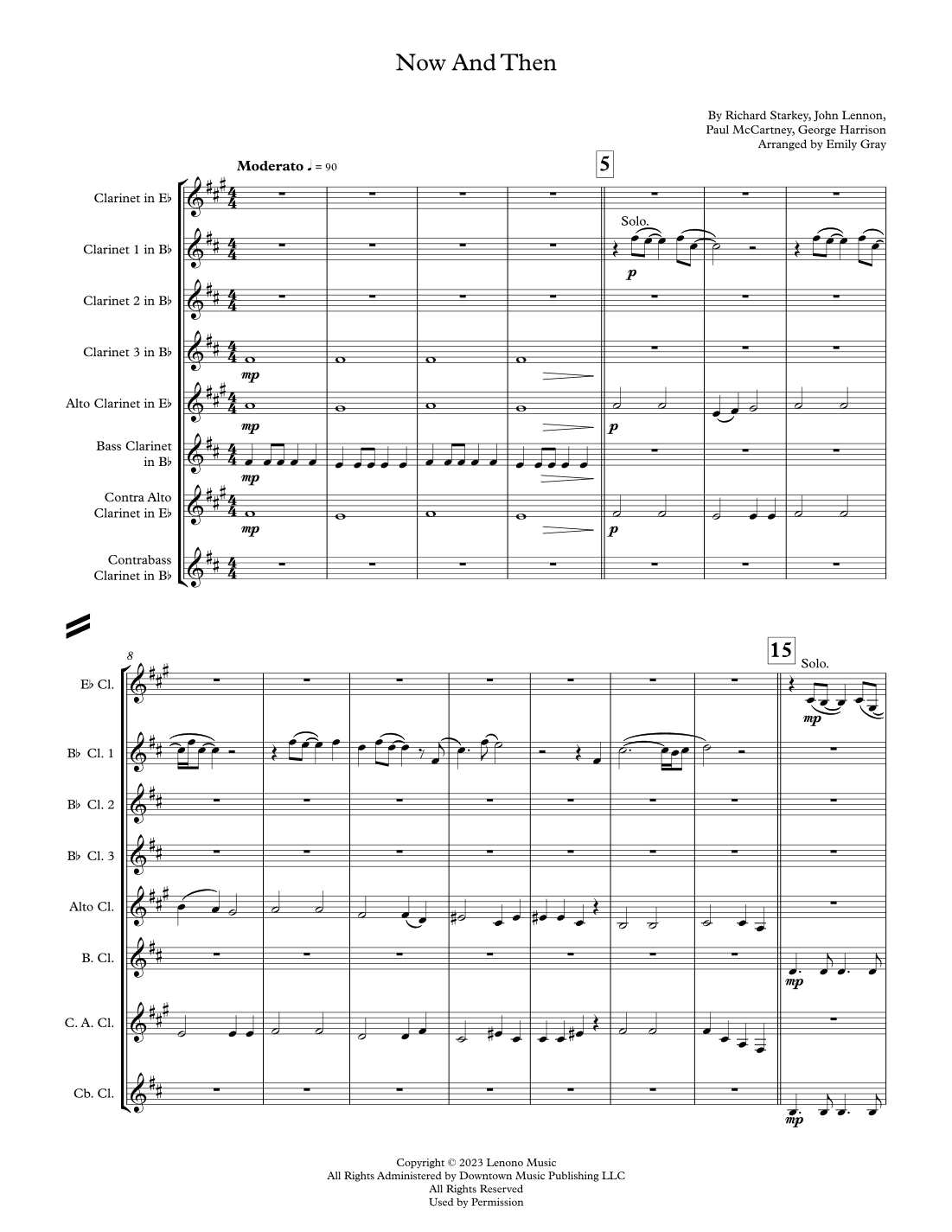 Now And Then (arr. Emily Gray)
