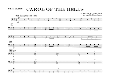Carol Of The Bells - Score Only (arr. Mason Sawyer)