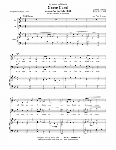 Grace Carol (SATB)