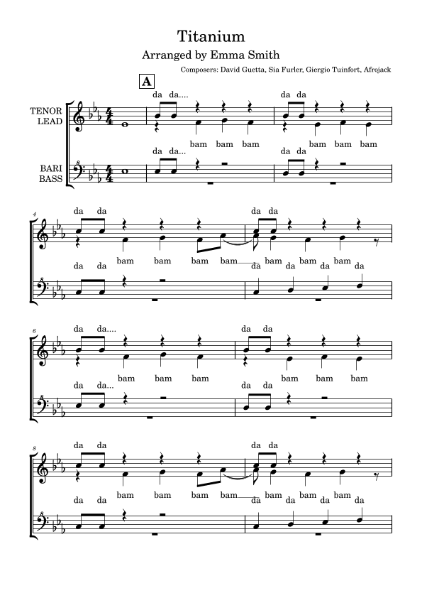 Titanium (arr. Emma McMonagle Smith)