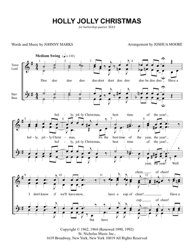 A Holly Jolly Christmas (arr. Joshua Moore)