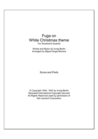White Christmas (arr. Miguel Ángel Barrera)