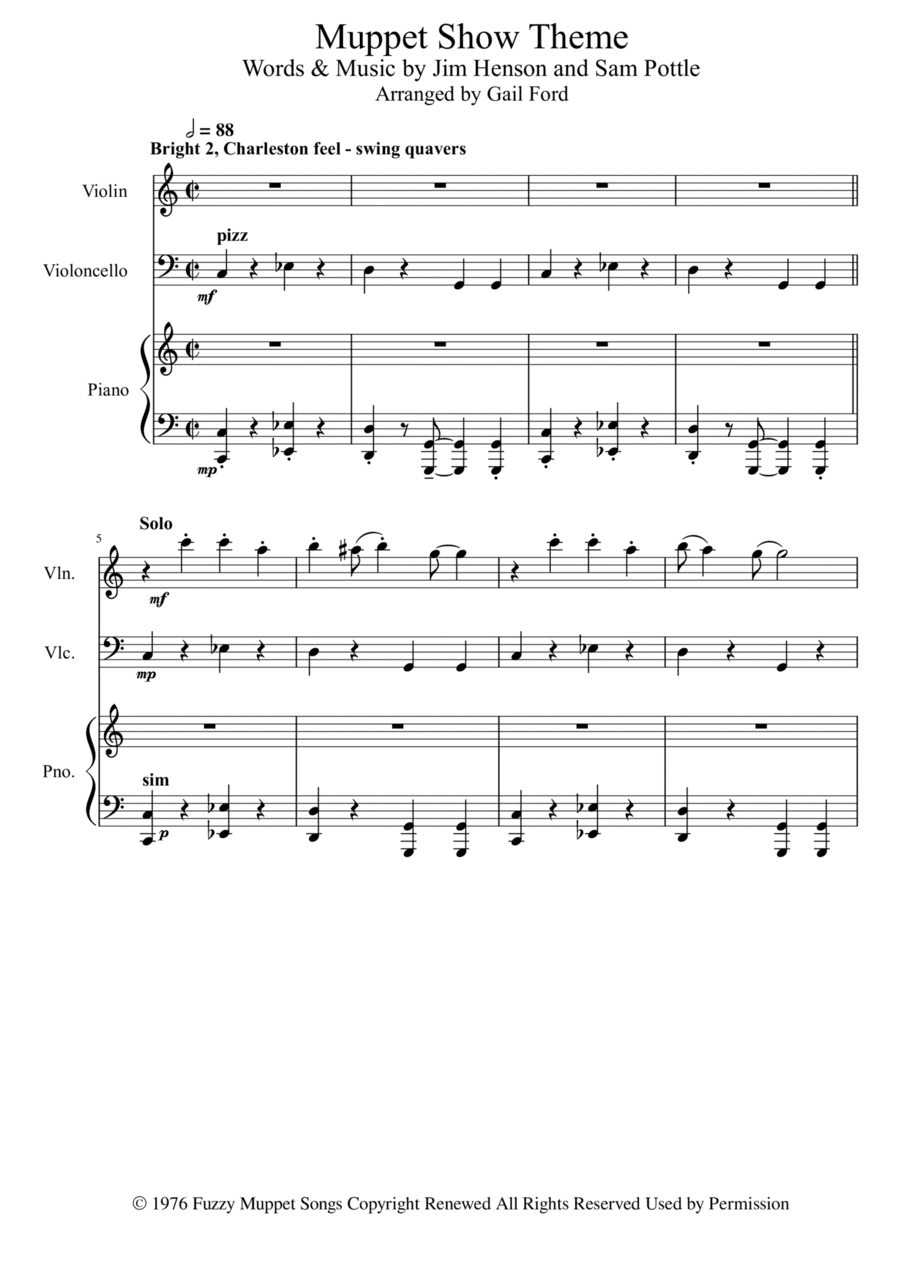The Muppet Show Theme (arr. Gail Ford)