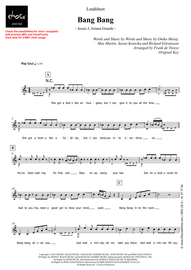 Bang Bang (rap Version) (arr. Frank de Vreeze)