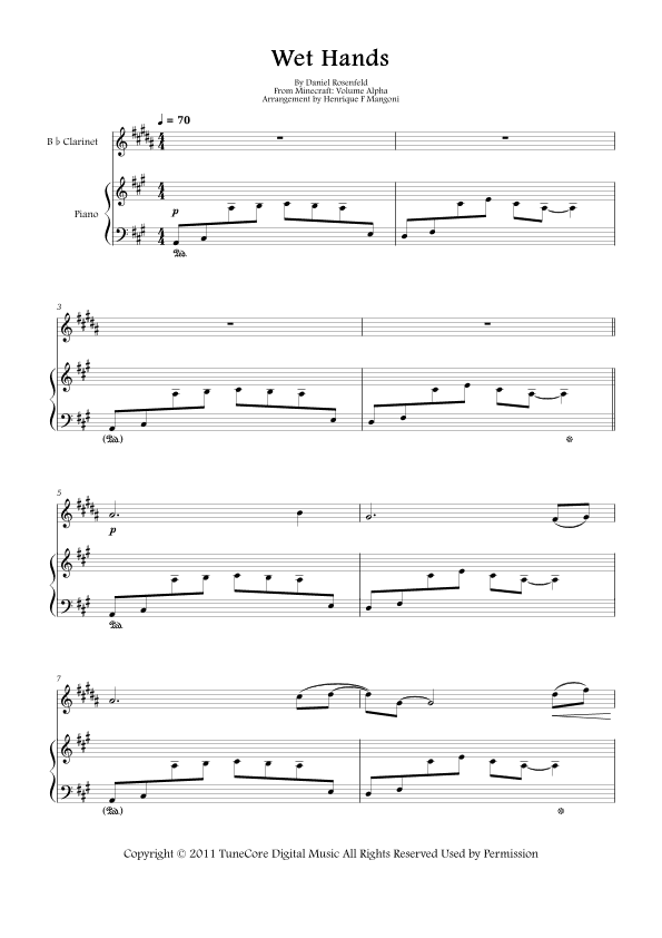 Wet Hands (arr. Henrique F Mangoni)