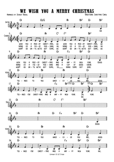 We Wish You A Merry Christmas (arr. Joshua Tindall)