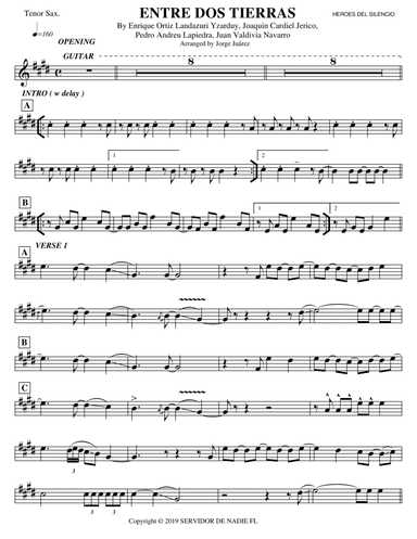 Entre Dos Tierras (arr. Jorge Juárez)