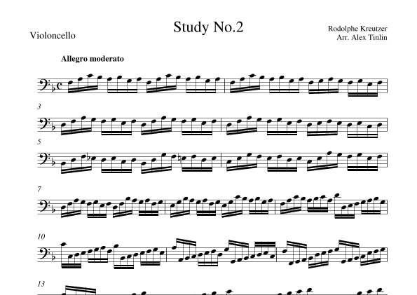Study No. 2 (arr. Alex Tinlin)